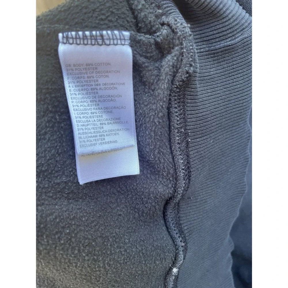 The North Face Hoodie Men's Size Large Black Outdoor Sweatshirt Graphic Logo